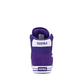 Supra Mens VAIDER High Top Shoes Purple/white | US-67522